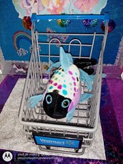 🦄Ganz / Lil’kinz “Polka Back Fish” Black Face Multi-Colored HS524 7″ Plush!