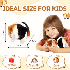Guinea Pig Stuffed Animal, Cute Guinea Pig Plush for Kids, Realistic Stuffed Ani