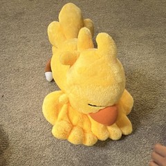 Final Fantasy Chocobo Large 24-36 in Yellow Plush Bird, Washable Vintage