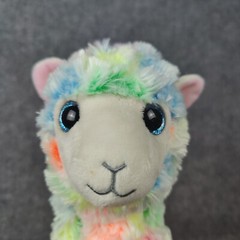 Ty Llama Alpaca Plush Tye Dye Rainbow Cute Stuffed Animal Lola Beanie Boos