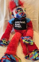 Kipp Brothers Mohawk Monkey Coolest Kid Ever Long Arm Hugging Stuffed Animal New