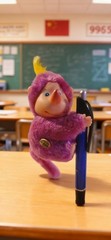 Vintage 1984 Disney THE WUZZLES Rhinokey Plush Clip-On Hasbro Retro 80s Toy