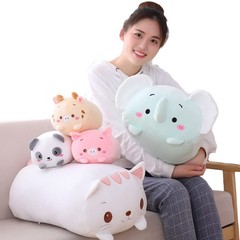 Panda Plush Animal, Cute Panda Plushie Cylindrical Body Pillow Gifts for , Va…