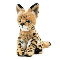 Colorata Serval Cat Animal Plush Toy 4.3 x 7.5 inches (11 x 24 x 19 cm)