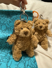 Jellycat Bartholomew Bear Bag Charm Plush Keyring – Genuine Collectible Toy NWT