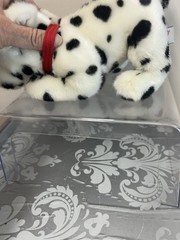 GUND Dalmatian Dog Beanbag Plush Stuffed Toy Red Collar White Black 046245