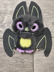 Way To Celebrate Small Size Gray/Black Bat With Purple Eyes. Glow In The Dark