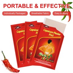 50 Count Capsaicin Patches,4.72″x7.08″ Hot Capsicum Patch Large