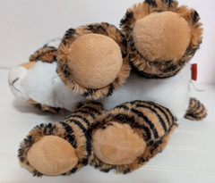 Plush Adventure Planet Bengal Tiger Beaded Brown Eyes 12″ tall sitting