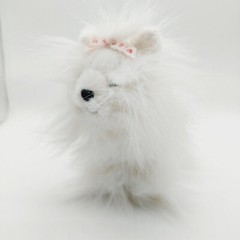 Ganz Webkinz White & Pink Yorkie Puppy Dog 7” Plush Stuffed Animal Fluffy HM070