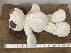 Jellycat Patch Puppy Dog Soft Toy Brown & Cream Plush Bean Bottom And Paws 12”