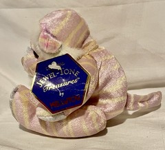 Kellytoy Plush Pink Tiger 6″ Original Jewel Tone Treasures Stuffed Toy 1999 NWT