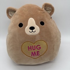 Squishmallows Valentines Day 2023 12” Omar the Bear Gold Heart “hugs”