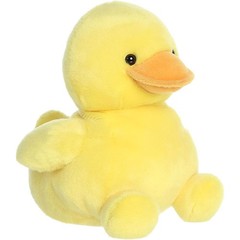 Aurora World Plush -Party Sized Palm Pals – TUBBY RUBBER DUCKY (Medium – 8 inch)