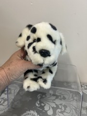 GUND Dalmatian Dog Beanbag Plush Stuffed Toy Red Collar White Black 046245