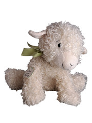 Hallmark LITTLE BLESSING SOFT CURLY CHRISTIAN 12″ LAMB Cream White Plush- Tag