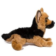 Plush German Shepherd Dog Stuffed Animal 16 Inch Realistic Soft Toy for Cuddling