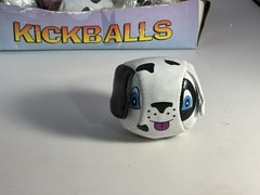 Kickballs Puppy Dog And Plain Neon Pink And Yellow 2”