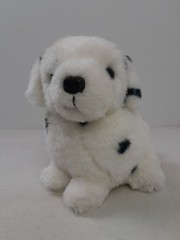 Dalmatian Puppy Dog Plush Black & White Sitting 8″ Stuffed Animal Toy 326