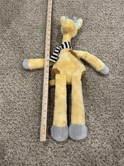 Bedtime Originals Plush Giraffe, Yellow/ Tan w/Neck Scarf, Baby Toddler Soft EUC