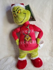 Dr. Seuss Santa Grinch 14″ Side Stepper 2024 Plush w/ tags – “You’re a Mean One”