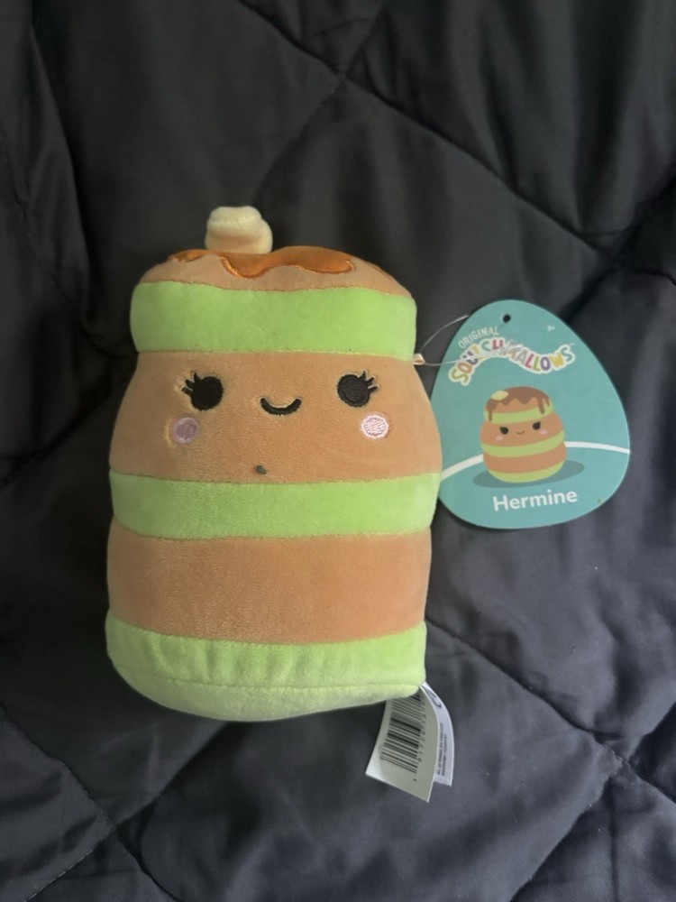 Squishmallows Hermine Mini Plush Stuffed Toy Green Brown 3+ Years Age 3-4