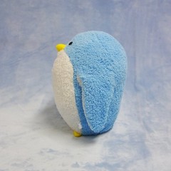 Kaichusanpo Chunchun Penguin (M) Plush Toy, Height 22cm, Blue