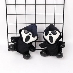 18CM Ghostface Plush Toy Horror Doll Halloween Stuffed Gift Decor