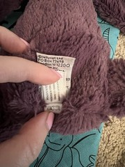 Retired Jellycat Bashful Plum Bunny Purple Rabbit Plush Stuffed Animal With Bag