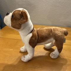 Tiger Tale Toys Brown Boston Terrier Poseable Legs Plush Puppy Dog Realistic 15”