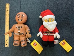 Lego Manhattan Toy Minifigure Plush Dolls Santa & Gingerbread Man
