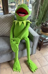 Vintage Kermit The Frog 51” Giant Jumbo Stuffed Plush Nanco Jim Henson Muppets