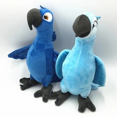 2pcs/lot 30CM New Rio 2 Movie Cartoon Plush Toys Blue Parrot Blu & Jewel Bird