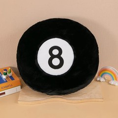 8 Ball Billiards Plush Pillow Soft Stuffed Pool Ball Home Decor Gift 33CM