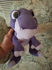 Rare Land Before Time Chomper Dinosaur Purple Plush 2007 Universal Playmates