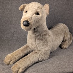 Douglas Cuddle Toy “SILVER” Greyhound Plush Stuff Animal Dog Retired Rare READ