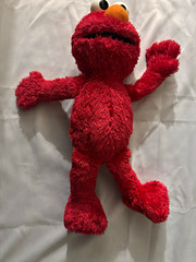 Sesame Street Elmo Plush Stuffed Animal, Small 6-14 in Red/Orange/White