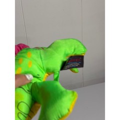 Splash Lil’ Buddies Floating Plush Iguana Green Pink Yellow Pool Tub Toy Stuffed