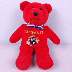 Holy Bears Semper Fi Military Bears US Marines Bear Red Small Beanie Plush Toy