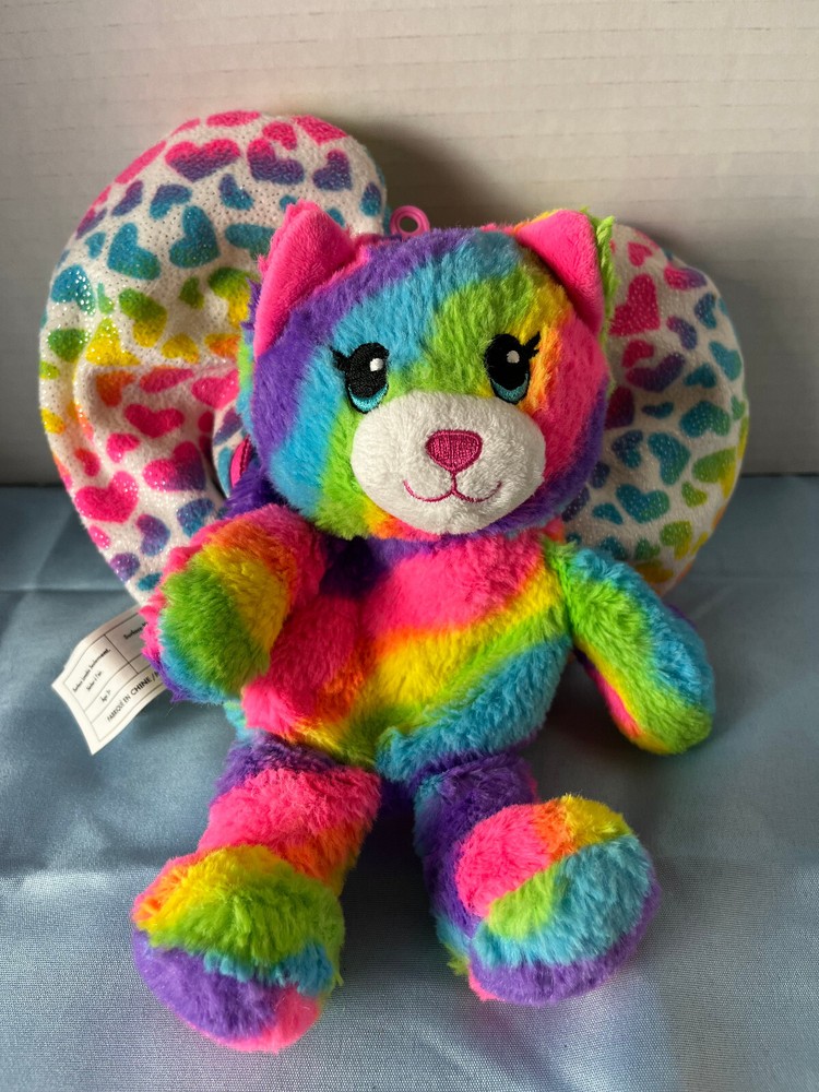 BABW Reversible Heart Surprise Tye Dyed Teddy Bear Plush