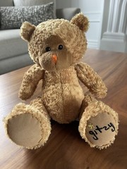 Beverly Hills Worlds Soft Plush Teddy Bear Co. Classic Glitzy Brown Orange Nose