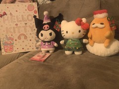 Sanrio HELLO KITTY HOLIDAY CHRISTMAS TREE OUTFIT 8” Soft Plush Stuffed Toy –