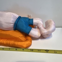 VTG 13″ Kuddle Me Toys Plush Colorful Nylon Puffy HIPPO On Float Stuffed Animal
