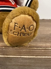 FAO Schwarz 1862 Varsity Jacket Teddy Bear NWT