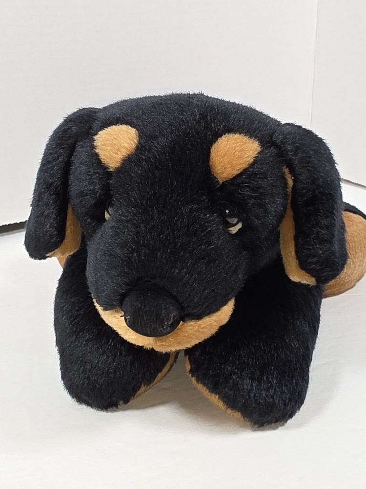 Russ Doberman Plush Black & Tan Puppy Dog Berrie for Target Stuffed Animal