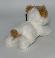Aurora Pom The Pup 8 Inch Plush Stuffed Animal Puppy Dog Soft White Tan NEW