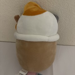Round 1 Takashoji Brown Boba Cat Plushie 8 inch NEW