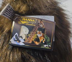 Beautiful HANSA Creation Tan Brown Mammoth Plush Animal Figure 13 Tall 17 Long
