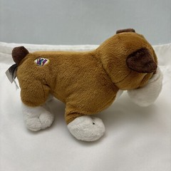 Brown Bulldog Puppy White Ganz Webkinz HM126 No Code Plush 9″ Toy Lovey