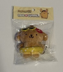 Sanrio Pompompurin ×Olive Young Plush Key ring Bag Charm Tanning Edit US Ship